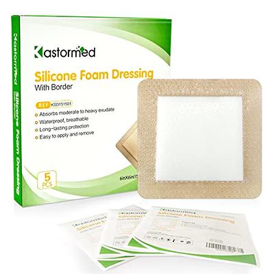 Silicone Foam Dressing, Waterproof Wound Dressing with Gentle