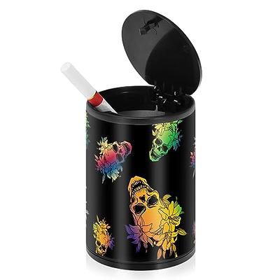 Skull Car Ashtray with Lid Smell Proof Portable Ashtray for Car Mini Car  Trash Can for Most Car Cup Holder Office Home - Yahoo Shopping