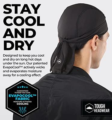 Tough Headwear Cooling Helmet Liner - Do Rag Skull Caps for Men