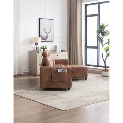 L-shape Sectional Sofa Set for Living Room Couch Set with Side