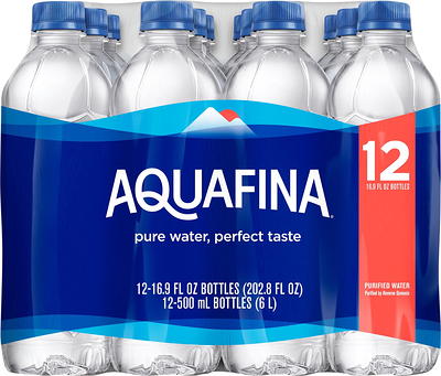 Aquafina Purified Water, 12 oz Bottles, 8 Count