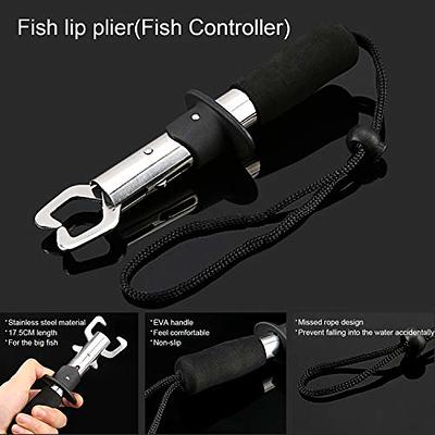 Fish Lip Gripper Floating - Catfish Controller Holder Fishing Pliers -  Aluminum Alloy Lip Grip Floating Fishing Pliers, Saltwater Lip Grip Tool  for