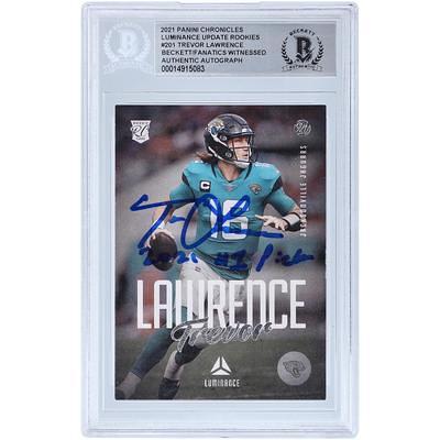 Trevor Lawrence Jacksonville Jaguars Autographed 2021 Panini Rookies & Stars #101 Beckett Fanatics Witnessed Authenticated Rookie Card