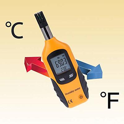 Digital Thermo Hygrometer Psychrometer for Ambient Temperature Relative  Humidity Dew Point and Wet Bulb Temperature