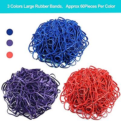 AMUU rubber bands 800 Pcs 2.5cm 1 Small Rubber Bands 6 colors Assorted  Mixed Rainbow Colorful Rubber Bands for Office School Home Strong Elastic  Band