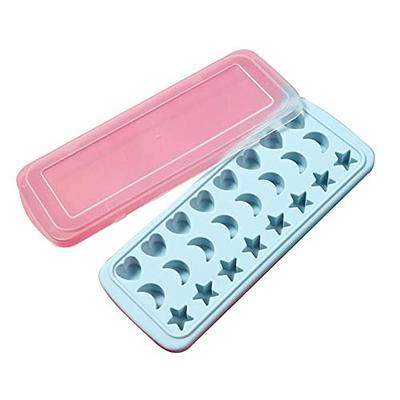 Ice Cube Tray With Lid and Bin, 2 Tiers Shape Press Type Ice Cube Molds Ice  Cube Maker Silicone Ice Cube Maker Ice Cube Trays Ice Bucket 