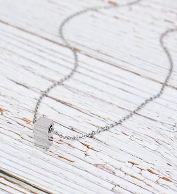 Anavia To My Girlfriend Necklace Gift, Card Gift for GF