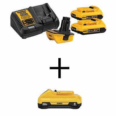 DeWalt DCE512BW240C 20V Max Jobsite Fan, (1) 20V Max Compact Lithium-Ion 4.0Ah Battery, and 12V-20V Max Charger