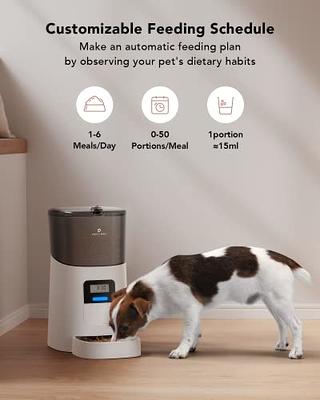 PETLIBRO Automatic Dog Feeder 6L Auto Dry Food Dispenser for Large Breed  with Lock Lid for Naughty Pet, Timed Cat Feeder Low Food LED Indication  with