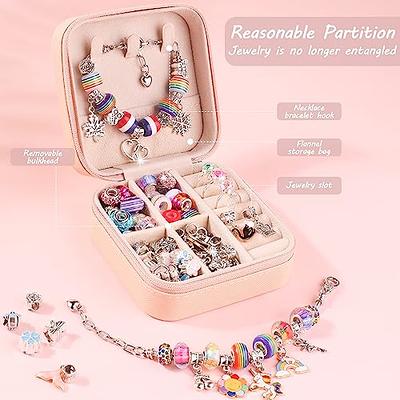  Prt.ASSTNT Friendship Charm Bracelet Jewelry Making Kit,  Unicorn Mermaid Gifts Toys for Girls 5 6 7 8 9 10 Year Old,Jewelry Making  Supplies Beads for Presents Girls Age 8-12, Princess Toys