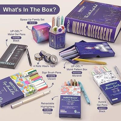 WRITECH Gel Pen Highlighter Journaling: Premium Little Purple Book