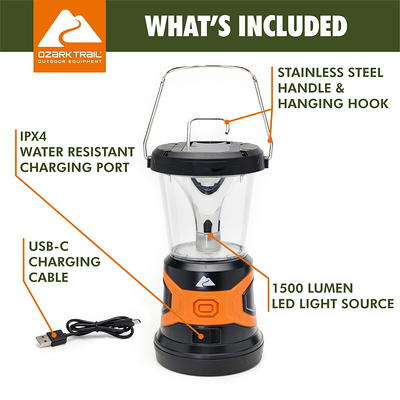Ozark Trail Outdoor Equipment 400 Lumen LED Camping Lantern - New