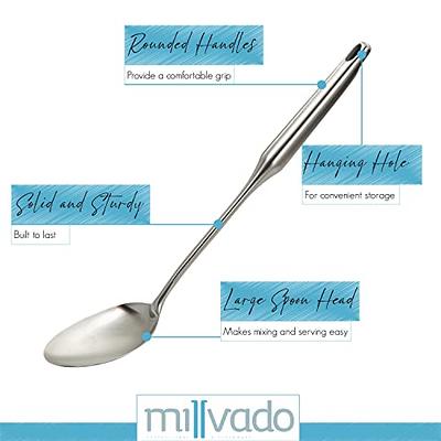 Stainless Steel Solid Cooking Spoon - Kitchen