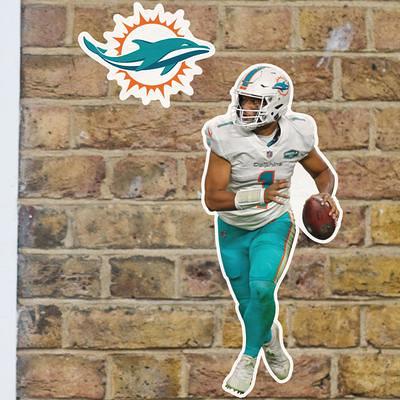 Fathead Miami Dolphins 5-Piece Mini Decal Set