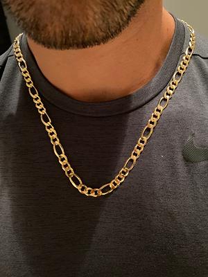 Mens Chain Gold Figaro Chain Necklace Gold Chains for Men 