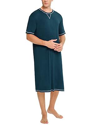 Modal Short Sleeve Sleepwear, Long Short Sleeve Nightgown