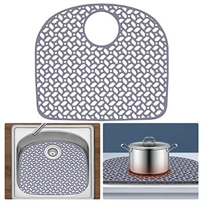 Lordear Sink Protector for Kitchen Sink Silicone Kitchen Sink Mat 13.58 *  11.6 Inch,Non-slip Sink Mats for Bottom of Stainless Steel Farmhouse  Porcelain Kitchen Sink Silicone Sink,Rear Drain Hole - Yahoo Shopping