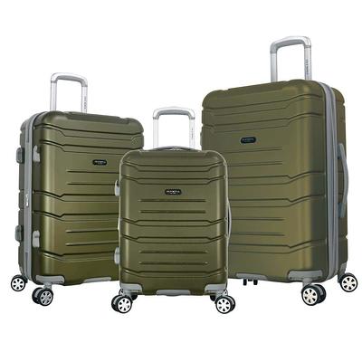 Olympia USA Denim 3-Piece Red Expandable EVA Suitcase Set - Yahoo Shopping
