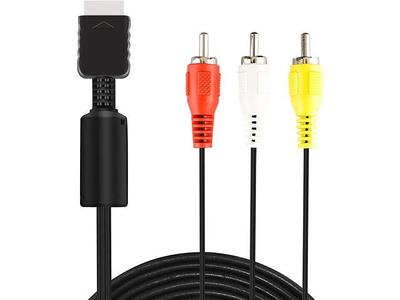 Cable AV de 0.138 in a RCA, adaptador AV para Samsung TV, Ancable 2  unidades de 6 pulgadas (5.9 in) de componente a divisor de audio/video de  0.138 in