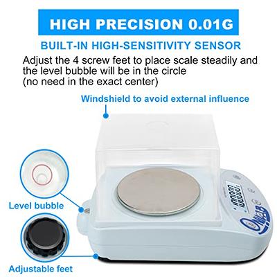 Bonvoisin Lab Scale 1000gx0.01g High Precision Electronic Analytical  Balance 0.01g Accuracy  Laboratory/Lab/Precision/Digital/Kitchen/Jewelry/Scientifi