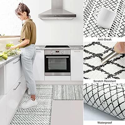  WISELIFE Kitchen Mat, Cushioned Anti-Fatigue 17.3x 59  Waterproof Non-Slip Heavy Duty Ergonomic Comfort Rugs for Floor Home,  Office, Sink, Laundry, Grey: Home & Kitchen