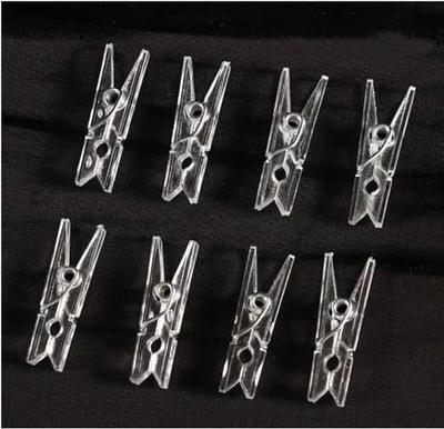 20Pcs Clear 2.5cm Plastic Clothes Pins,Clothes Line String Clips, Mini  Clothes Pins, Photo Paper Peg Pins Craft Clips Clothes Pins - Yahoo Shopping