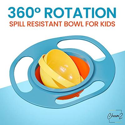 Baby Feeding Bowl Toddler Child Kid Spill Proof 360 Rotating NonSpill Cup  Dishes