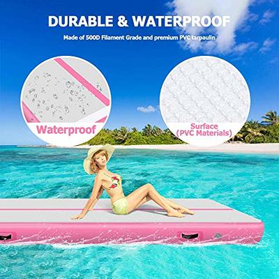 Fbsport 10 ft Inflatable Gymnastics Mat Air Track 4 inches Thickness  Waterproof Tumbling Mat