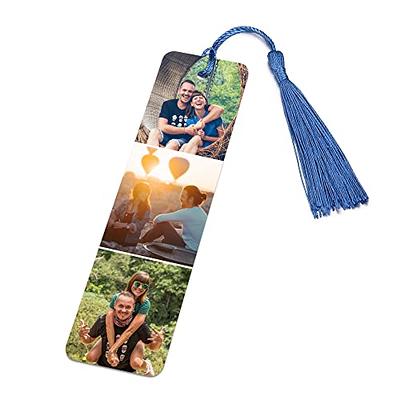 LOFART Custom Bookmark,Personalised Photo Bookmark Full Color Picture Bookmark  with Tassel Custom Engraved Texts Photo Bookmark for Lovers Teacher Family  Pets Birthdays Graduation Gifts - Yahoo Shopping