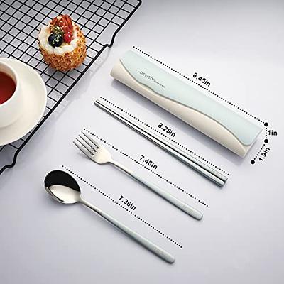 DEVICO Portable Utensils, Travel Reusable Silverware Flatware Set