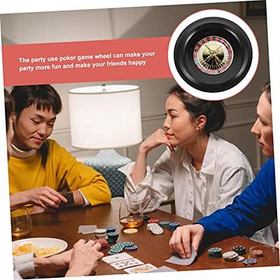  Cabilock Russian Roulette Poker Wheel Game Russian Poker Casino  Games Roulette Poker Table Wheel Game Wheel Poker Game Supply Wooden  Turntable Decorate Game Props to Rotate Plastic : Juguetes y Juegos