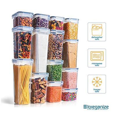 PRAKI Airtight Food Storage Containers Set with Lids - 24 PCS, BPA Free  Kitchen and Pantry Organization, Plastic Leak-proof Canisters for Cereal  Flour