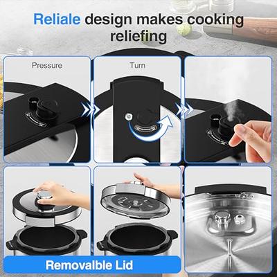 Stainless Steel Pressure Cooker, 1.6 Quart Mini Pressure Cooker Safe  Explosion Proof 1.8L Pressure Cooker Oyster Fish Head Pot for Gas Stove  Induction