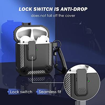 AirPods Case, Full Protective Silicone AirPods Accessories Cover Compatible  with Apple AirPods 1&2 Wireless and Wired Charging Case(Front LED