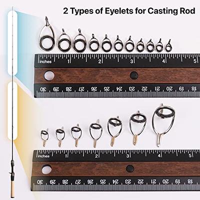 OJYDOIIIY Fishing Rod Eyelet Repair Kit Complete, Emergency Quick-Fix  Fishing Pole Eyes Replacement Kit with Stainless Steel Guides for  Spinning/Casting Rod - Yahoo Shopping