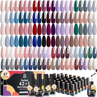 Aikker Dip Powder Nail Colors Set of 32 Colors - Glitter Nude Red Pink  Yellow Green 2 in 1 Acrylic Dipping Powder Kit for Nail Beginners and  Professionals Salon Manicure AK26