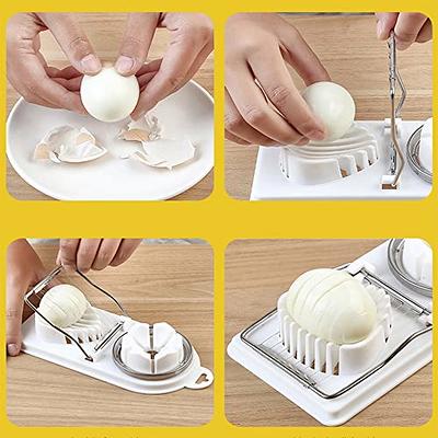 Egg Cutter Stainless Steel Wire Egg Slicer Portable for Hard