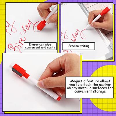 8 Colors Magnetic Dry Erase Markers Fine Tip Magnetic Erasable Whiteboard  Pens for Kids Teachers Office