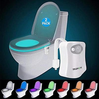 Toilet Bowl Motion Sensor LED Night Light 8 Colors Waterproof Seat Lamp  Bathroom