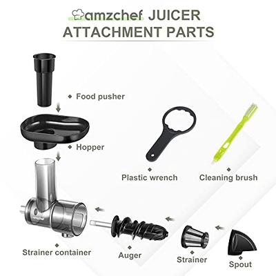 Masticating Juicer Attachment for KitchenAid All Models Stand  Mixers,AMZCHEF Masticating Juicer, Slow Juicer Attachment for All  KitchenAid Mixers