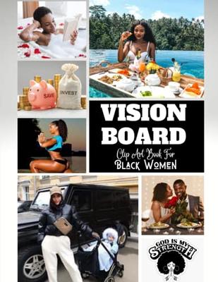 2023 Vision Board Clip Art Book for Black Men: 250+ Pictures Quotes Motivation | Manifesting & Affirmation Journal | Vision Board Supplies | Boar