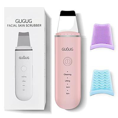 GUGUG Skin Scrubber Face Spatula Skin Spatula Pore Cleaner Blackhead  Remover Tools for Facial Deep Cleansing-4 Modes -White