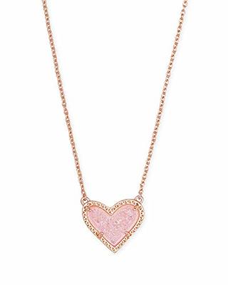 Ari Heart Silver Pendant Necklace in Ivory Mother-of-Pearl | Kendra Scott