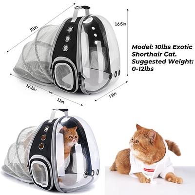 Lollimeow Pet Backpack Carrier for Cats and Puppies - Ventilated