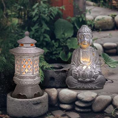 Gate Light Statue Boys Solar Lantern for Outdoor Decoration - China Garden  Lantern and Garden Statue price