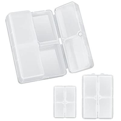 4 Pack Small Pill Organizer Pill Case Box, Individual Compartments Holds  Vitamin, Medicine, Portable Pill Box