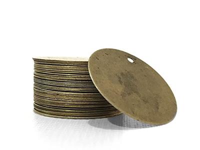 200 Antique Bronze Tone 13/16 Inch Metal Blanks Round Metal Stamping Blank  and Charms 20mm Diameter - Yahoo Shopping