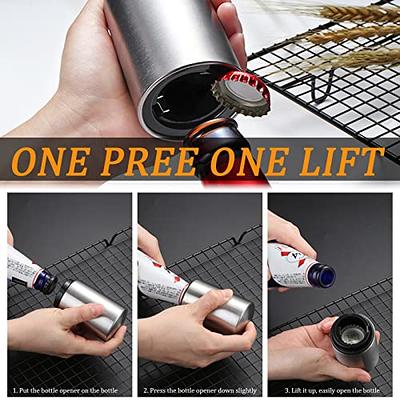 Magnetic Stainless Steel Bottle And Can Opener With Magnetic Cap Catch