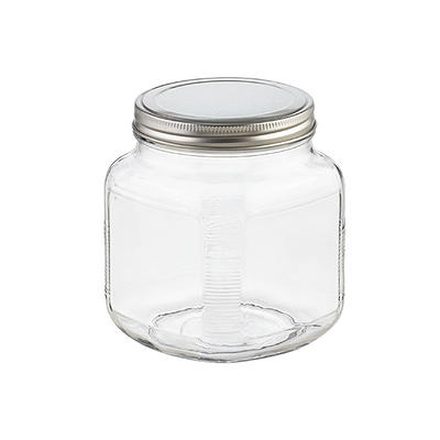 2.5 Gal Glass Montana Jar with Aluminum Lid