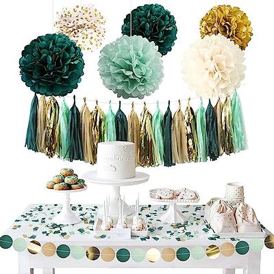 Rose Gold and Sage Green Tissue Paper Pom Poms Party Decorations Olive  Dusty Pin